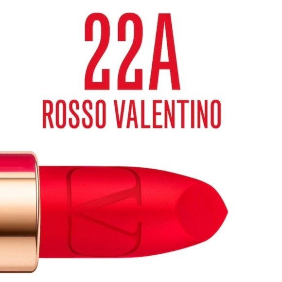 NWT VALENTINO Rosso Valentino Lipstick, 22A Rosso Valentino - Picture 3 of 4